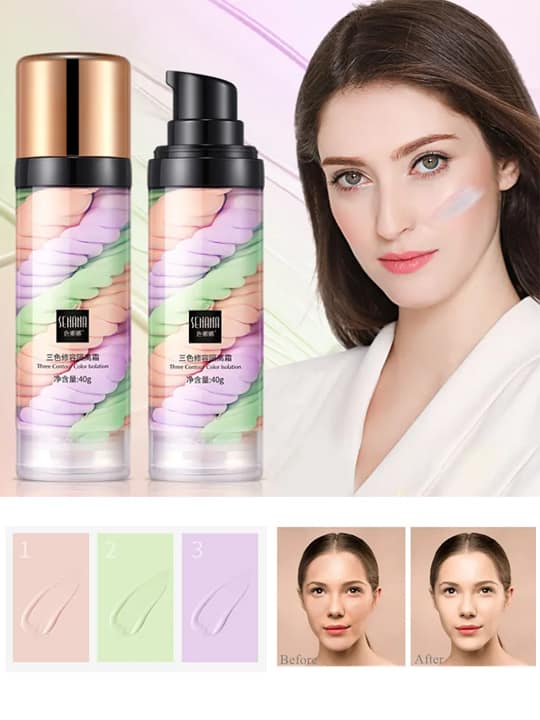 Bază pentru Machiaj Primer adaptabil nuanței tenului - 3 culori